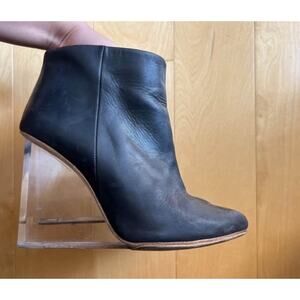 Maison Margiela x H&M Ankle Boots w Transparent Heel Sz 7